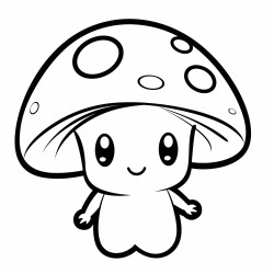a cute mushroom with a deadlylooking red cap and spots