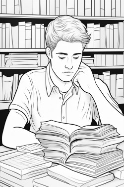 a man looking at a stack of bills looking slightly frustrated