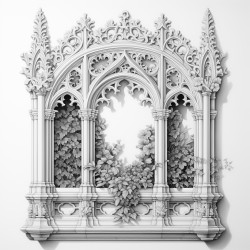 filigree art neeveau window