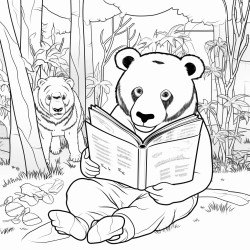 zoo animals reading