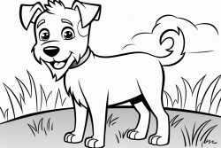 chien de berger noir et blanc