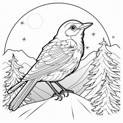 a bird with feathers that glow like the northern lights