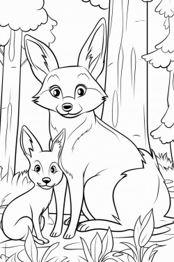 a fox and a rabbit