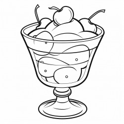 sorbet in a glass cup