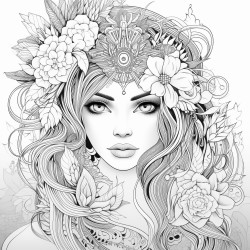 coloriage dtente avec une seule couleur