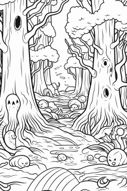 spooky forests and woods