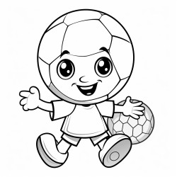 pumpkin playing soccer