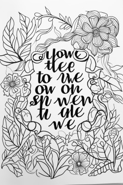 coloring page of the quote i will never have this version of me again let me slow down and be with her