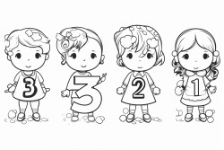 crear con numeros para coloriar