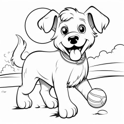 dog playing fetch