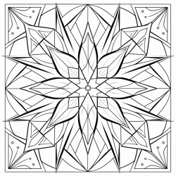 diamond starburst  a starburst pattern with diamond shapes symmetrical