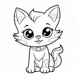 cute cat lineout