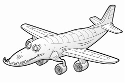 an alligator shaped airplane