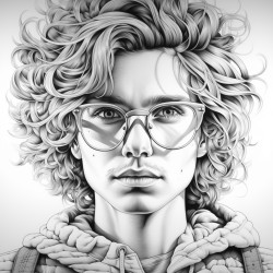 hombre calvo con lentes filosofo