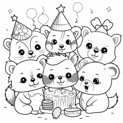 cute animals party