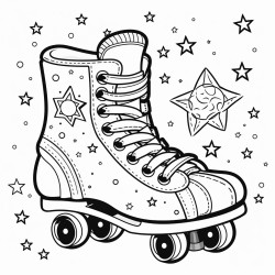 space with inline skates