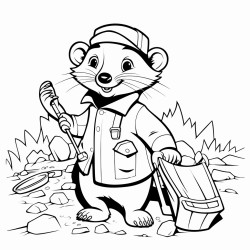 archaeologist badger