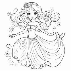 cartoon fairy mermaid