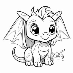 cute hilarious dragon coloring