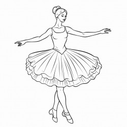 ballet dancer on pointe