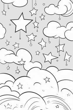 the night sky filled with stars over the open ocean