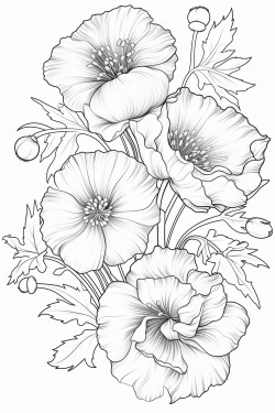 flowing vintage flowers