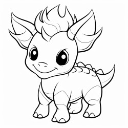 tiny young triceratops
