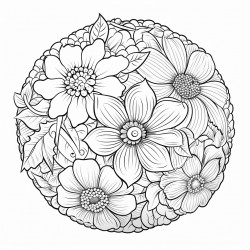 soft ball made from flowers