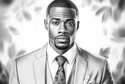 black man in a suit