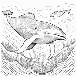 whale in ocean