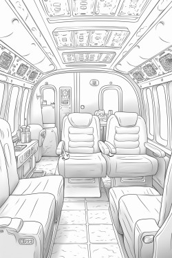 inside airplane
