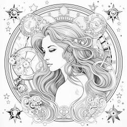 an astrology coloring book