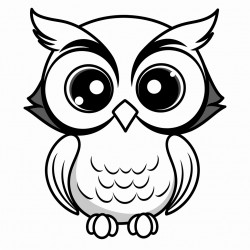 a cute wideeyed owls
