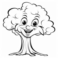 talking tree a friendly tree with a big smiling face