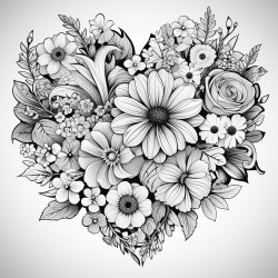 heart shaped  flowers all kind