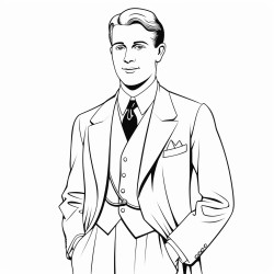 rich white male in his 20s from the 1920s