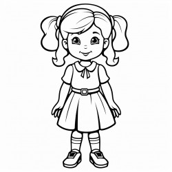 a little girl crossing arms