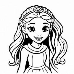 black princess with braids