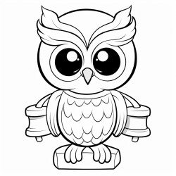 a cute and adorable judge owl