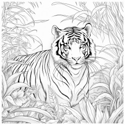 tiger in jungle