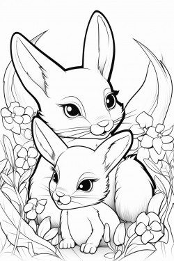 a fox and a rabbit