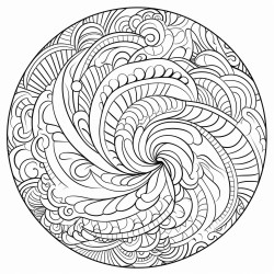 round mandela art