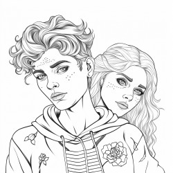sad boy and girl