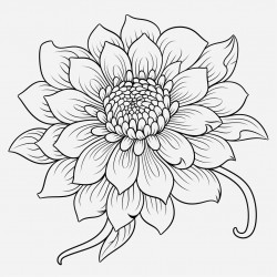 flower coloring page