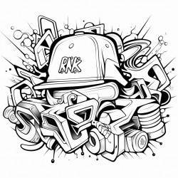 graffiiti text rofs crew