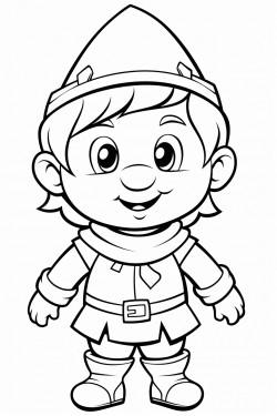 a cute dwarf little boy