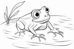 little frog on a leaf