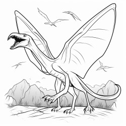 pterodctilo preso na rvore