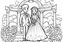 wedding in a rosarium