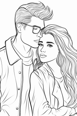 un couple avec une femme aux cheveux longs et un homme aves des lunettes qui tiennent un bb dans leurs bras
